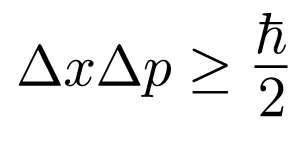 Equation 1: The Heisenberg Uncertainty Principle equation, where Δx is the product of the uncertainty in position, Δp is the uncertainty in momentum of an electron, and ℏ/2 is the reduced Planck constant. (Equation created with CodeCogs online tool.)
