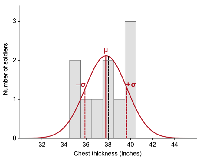Chest width distribution 2