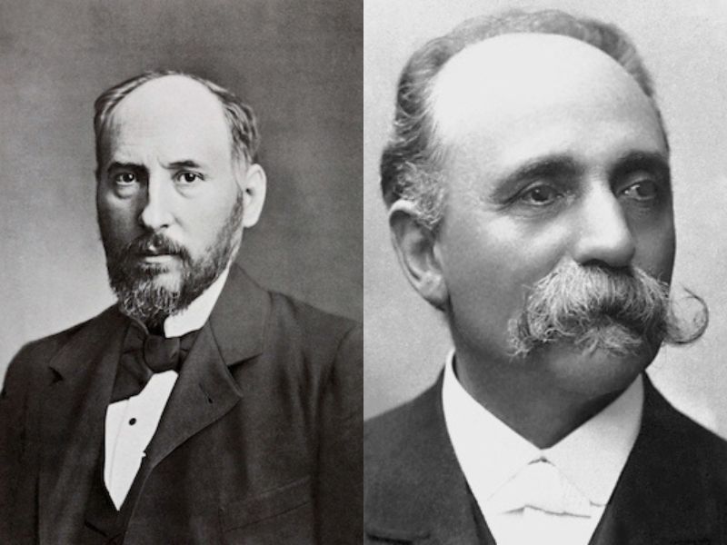 Santiago Ramón y Cajal and Camillo Golgi