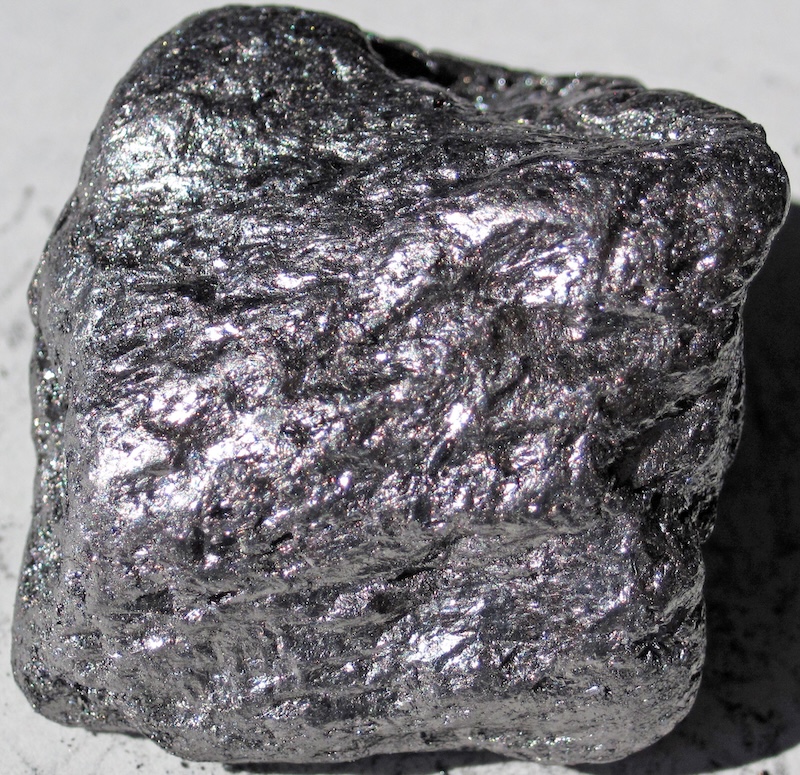 Figure 3b: Graphite has a metallic sheen, is soft, and can be easily broken into thin sheets.
