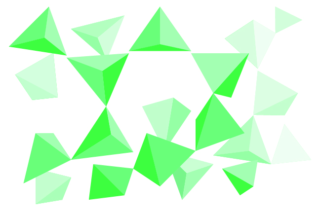 Figure 6a: An example of the 3-dimensional structure formed by a framework silicate.
