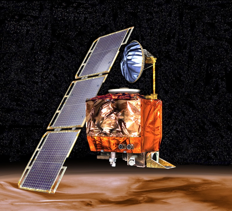 Figure 1: An artists rendition of the Mars Climate Orbiter.