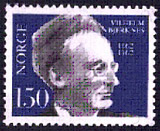 Figure 5: Norwegian stamp bearing an image of Vilhelm Bjerknes