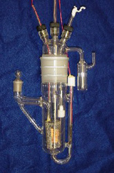Figure 4: A cold fusion reactor cell from the naval research center. Pons and Fleischmann's premature announcement hurt legitimate research efforts in the field.