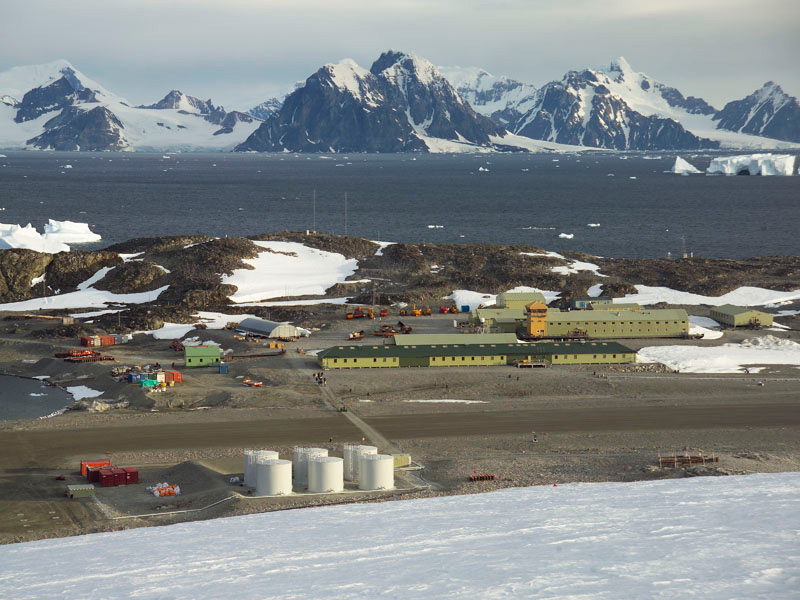 Figure 1: The Rothera Research Station on Adelaide Island.
