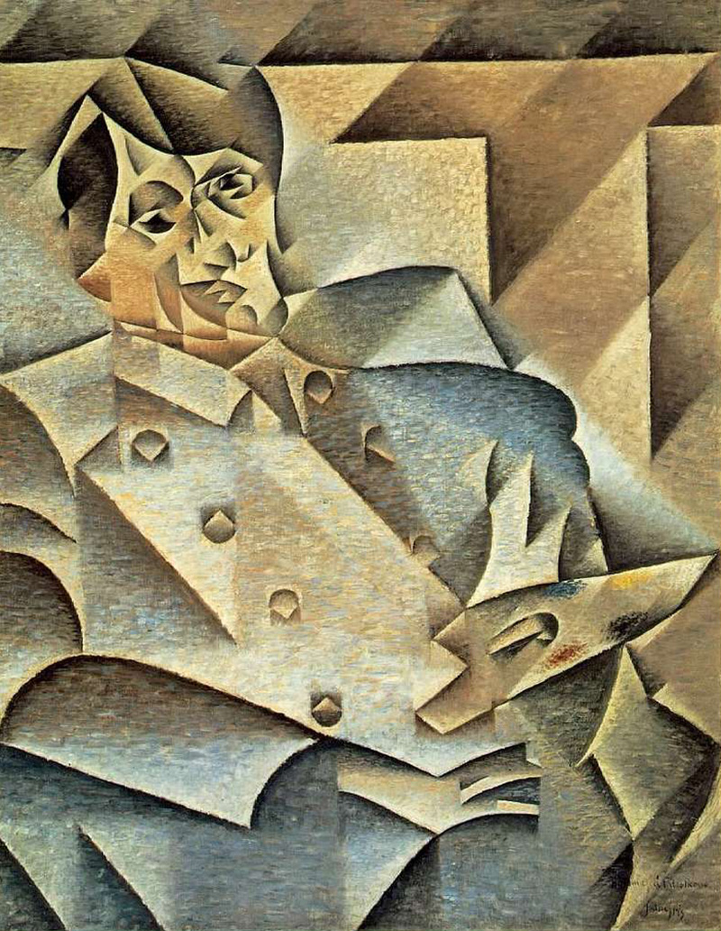 Figure 1: Juan Gris, Portrait of Pablo Picasso, 1912, oil on canvas, The Art Institute of Chicago. An  example of an important Cubist painting.