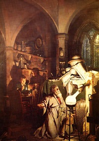Figure 1: The Alchemist in Search of the Philosopher's Stone, painting by Joseph Wright of Derby.