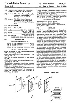 Figure 2: The cover page of the second patent obtained by Dr. Ochoa.