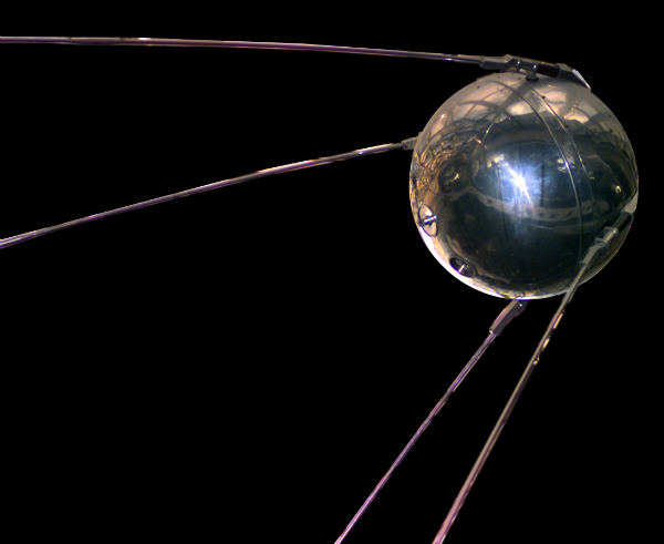 Figure 2: Sputnik 1, the first artificial satellite successfully placed in orbit around the Earth (1957).