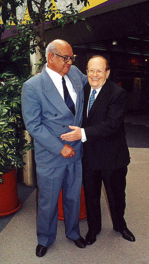 Figure 5: Miramontes and George Rosenkranz reunited in 2001.