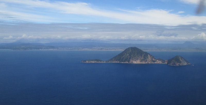 Figure 7: Moutohora, or Whale Island. Ramari Stewart conducted a three-and-a-half-year study of dolphins on this uninhabited island off the coast of New Zealand.