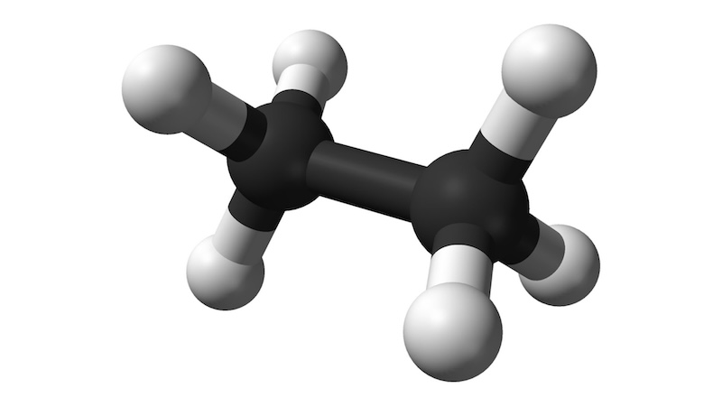 Figura 3: Etano: un enlace carbono-carbono .
